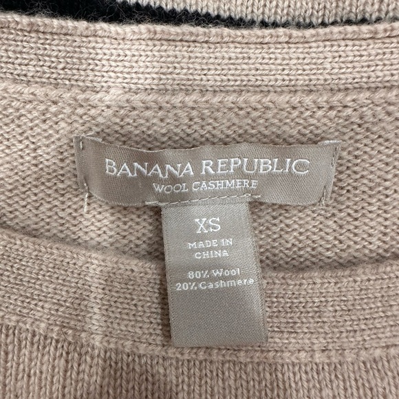 Banana Republic Wool Cashmere Blend Striped Sweater Women's XS - Picture 6 of 6